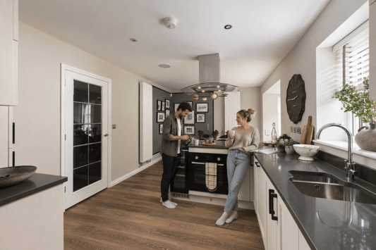 Couple in Kitchen together