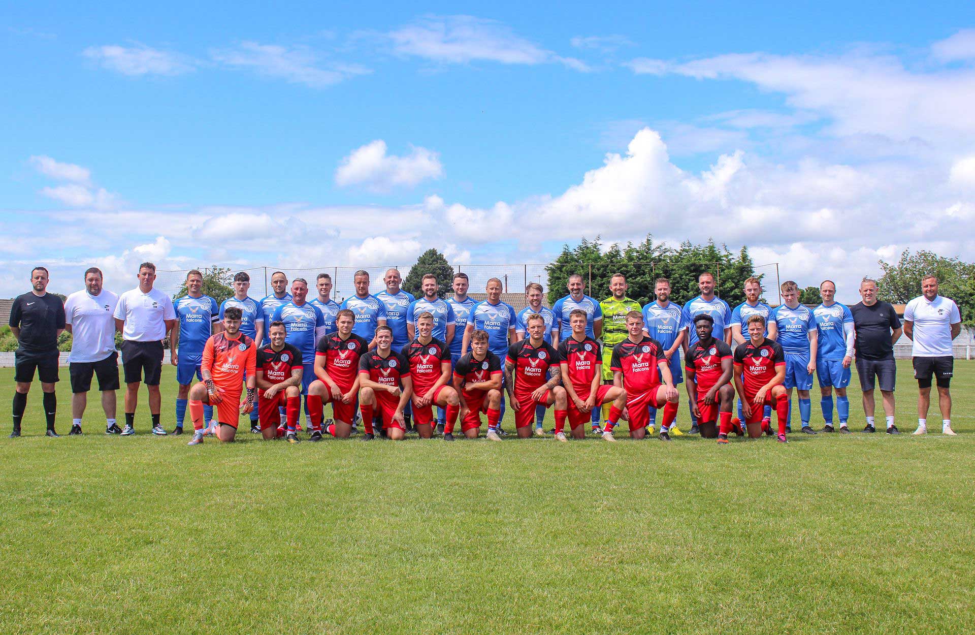 Charity football match scores thousands for Rotherham Hospice